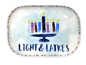 Pleasanton Hanukkah Light & Latkes Platter