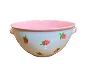 Pleasanton Strawberry Print Bowl