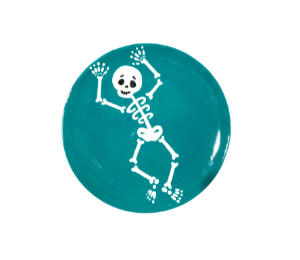 Pleasanton Jumping Skeleton Plate