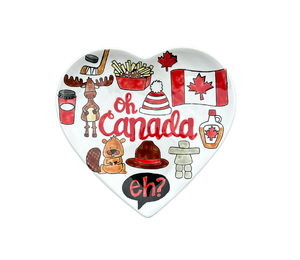 Pleasanton Canada Heart Plate