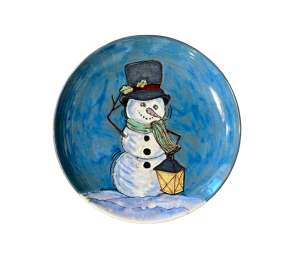 Pleasanton Rustic Glazed Snowman