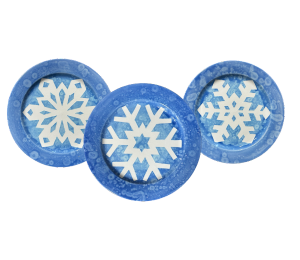 Pleasanton Paper Snowflake Plate